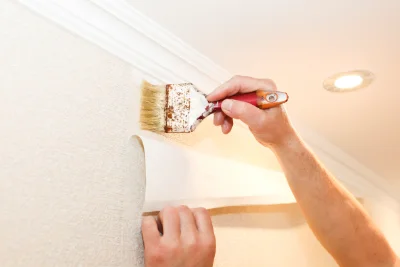 Pose de papier peint à Écriennes — revêtements muraux et toiles de verre